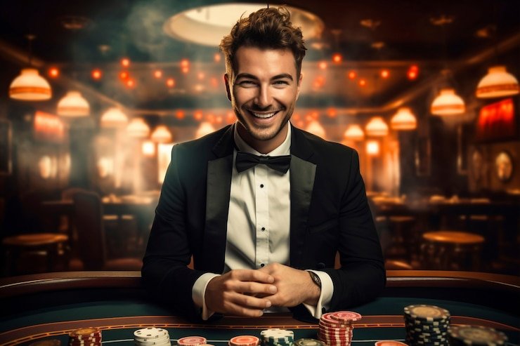 Tampilan aplikasi live casino di smartphone dengan interaksi dealer nyata